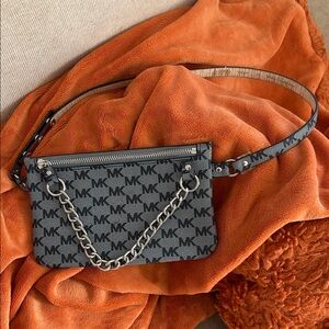 Michael Kors Gray Monogram belt Bag